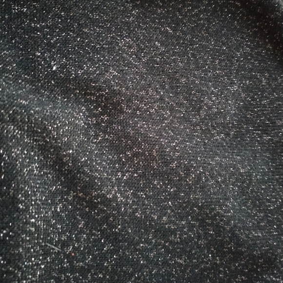 White House Black Market Metallic Fringe Hem Asymmetrical Sweater XS - Picture 6 of 12